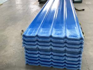 FRP Fiberglass Solid Corrugated Transparent Roof Tile